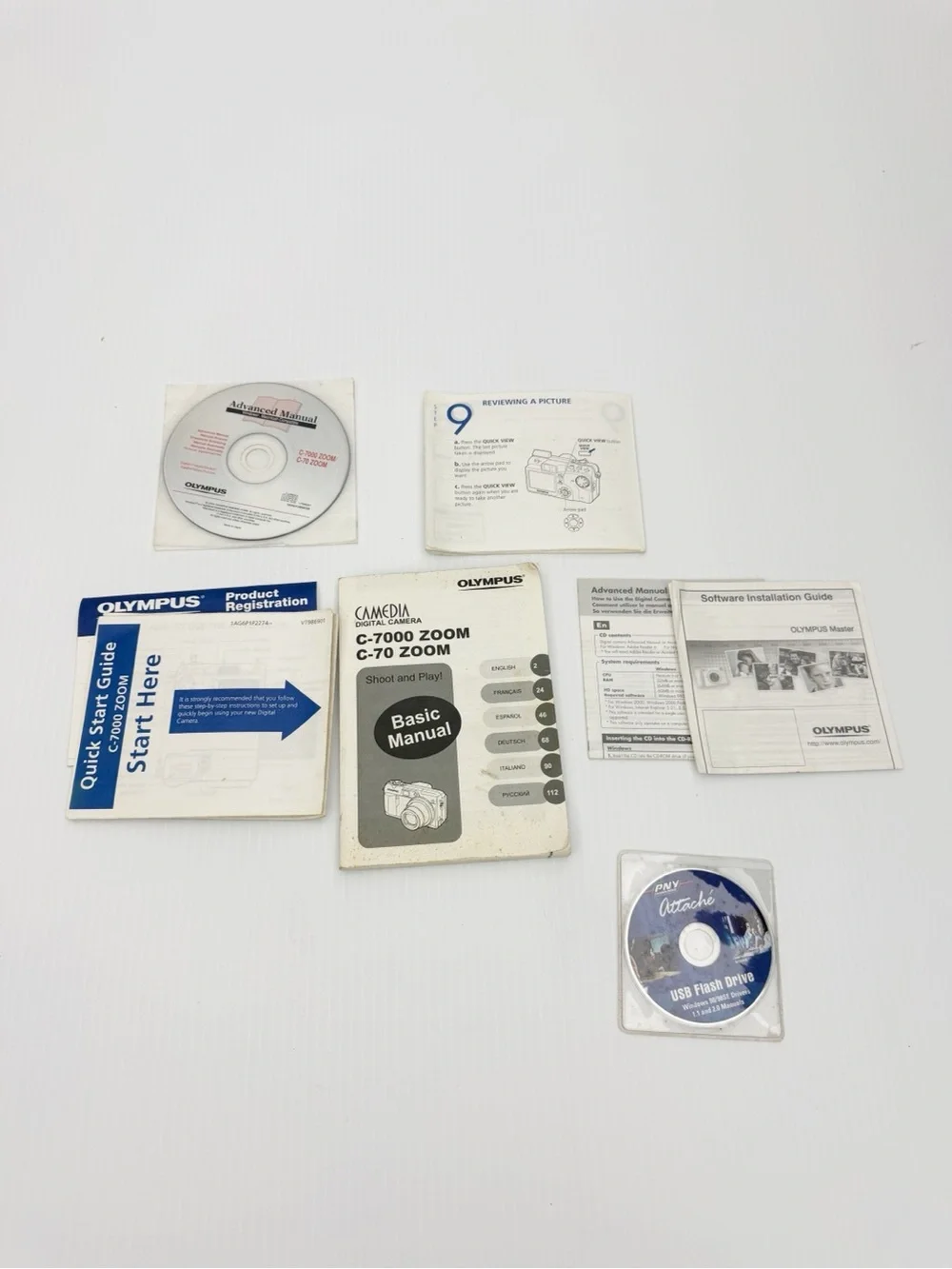 Olympus Camedia C-7000 Zoom 7.1MP Digital Camera Untested